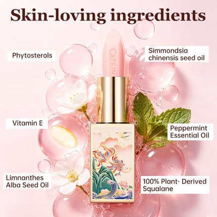 Tinted Color Changing Lip Balm with Vitamin E Hydrating Moisturizer for Dry Lips