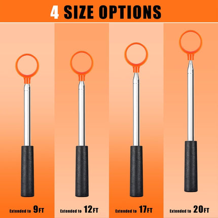 Telescopic Golf Ball Retriever – Stainless Steel, 9–20Ft, Professional Use