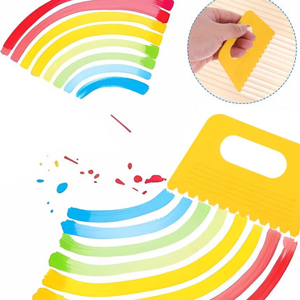 Plastic Paint Scraper Tool – Ymapinc Textured Art Tool for Canvas & Acrylic