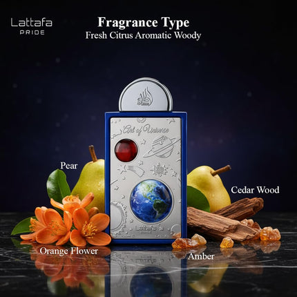 Lattafa Pride Art of Universe Perfume Unisex 100ml Eau de Parfum Citrus Aromatic