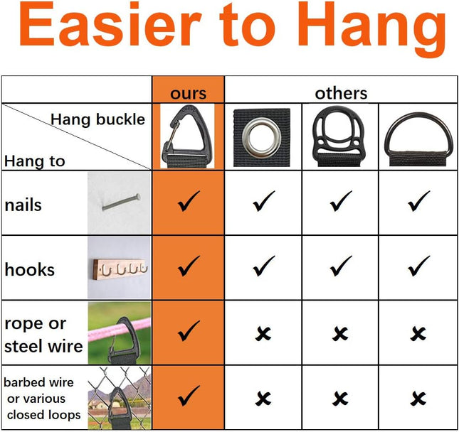 4-Pack Extension Cord Holder Organizer – 16” Heavy Duty Straps for Garage Storage