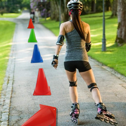 7" Plastic Traffic Cones, Agility Training Markers for Soccer, Football & Basketball