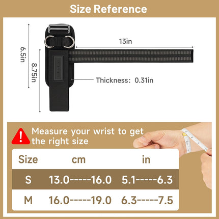 Wrist Straps for Weightlifting with D-Rings Gym Lifting Straps for Men & Women