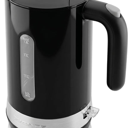 1.8L Electric Tea Kettle 1500W Fast Boil Water Boiler Black KP413B BPA-Free
