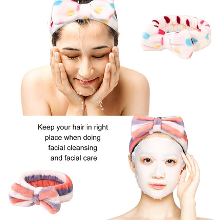 8 Pack Spa Headbands for Women – Soft Bow Skincare Headbands for Face Wash & Makeup