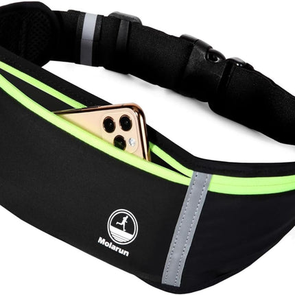 Running Belt Waist Pack, Slim Fanny Pack with Phone Holder for Jogging & Fitness