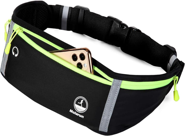 Running Belt Waist Pack, Slim Fanny Pack with Phone Holder for Jogging & Fitness