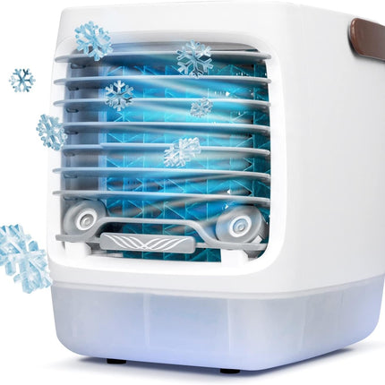 Mini Personal Air Cooler with USB Rechargeable Design for Bedroom & Office