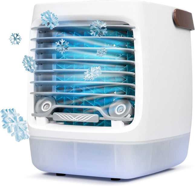 Mini Personal Air Cooler with USB Rechargeable Design for Bedroom & Office