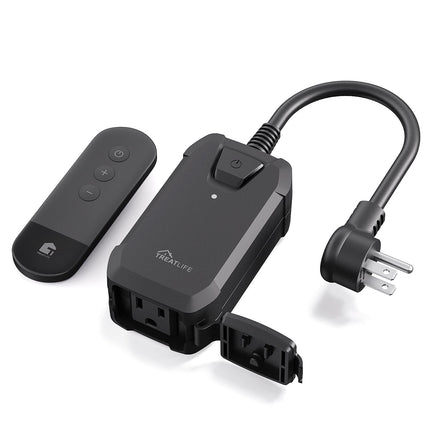 100FT Wireless Dimmer Plug – IP44, Outdoor, 400W Max, String & Patio Lights