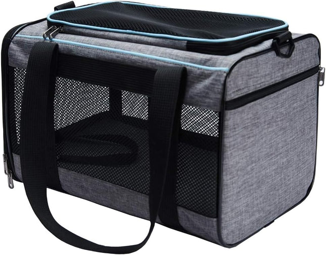Portable Cat & Puppy Carrier Bag – Soft Fabric Pet Travel Home, 16 lb Capacity