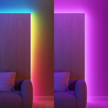 16.4FT RGBIC LED Strip Lights, Bluetooth App Control, DIY Multi-Color Home Decor