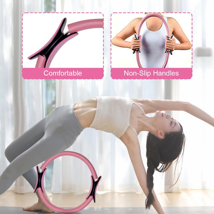 18-Piece Pilates Essential Kit: Ball, Ring, Resistance Bands & Massage Balls for Toning & Fitness