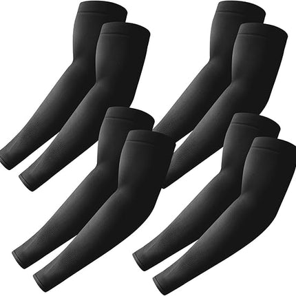 4 Pairs UV Protection Arm Sleeves Cooling Compression Tattoo Cover Men Women