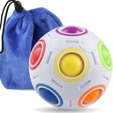 Rainbow Puzzle Ball – Color-Matching Brain Teaser Toy, Stress Reliever for Kids & Adults
