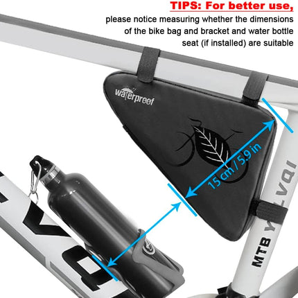 2L Waterproof Bike Frame Bag – Triangle Pouch for Phone, Wallet & Tools