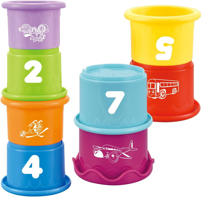 Baby Stacking & Nesting Cups – Montessori Toy for 6–12 Month Toddlers