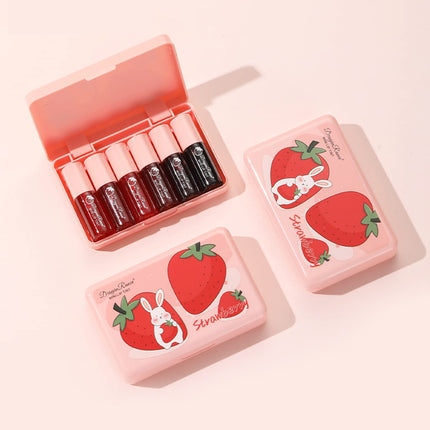 Long-Lasting Waterproof Lip Stain, High Pigment Lip Tint, Liquid Lipstick Makeup