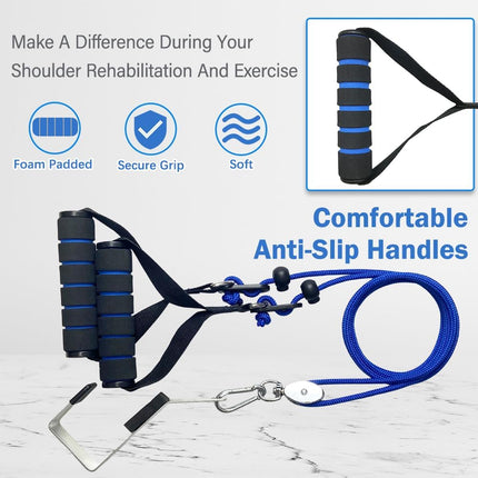 Shoulder Rehab Pulley – Over-Door Pulley for Physical Therapy & Arm Exercise