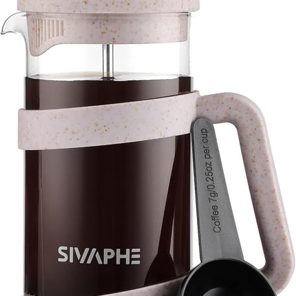Small French Press Coffee Maker 12oz 0.35L with Stainless Steel Filter