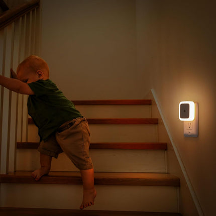8-Pack Plug-in Night Lights – Warm White LED, Auto On/Off, Dusk to Dawn