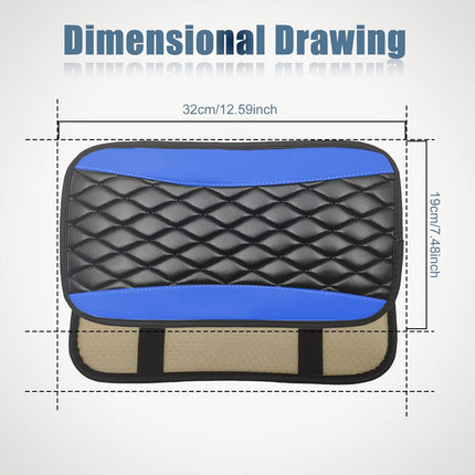 Universal Car Center Console Cover, Leather Armrest Protector for Vehicles
