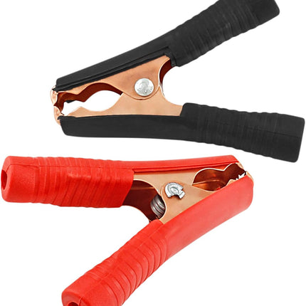 4PCS 100A Insulated Alligator Clips, Copper-Plated Battery Charging & Testing Clips