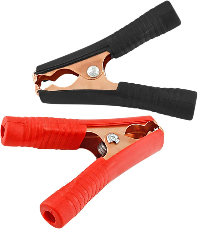 4PCS 100A Insulated Alligator Clips, Copper-Plated Battery Charging & Testing Clips