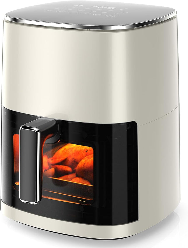 6QT Square Air Fryer with Viewing Window 12 Modes Digital Cooking Oven