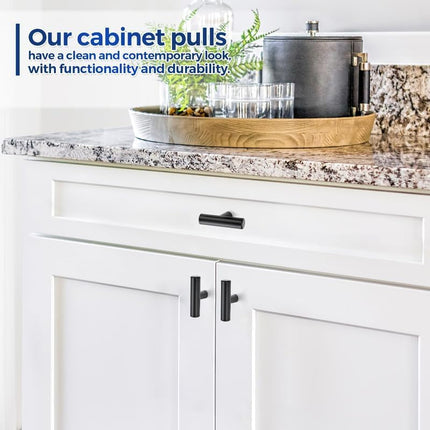 30 Pack Black Cabinet Knobs 2 Inch Kitchen Drawer Knobs Single Hole Handles