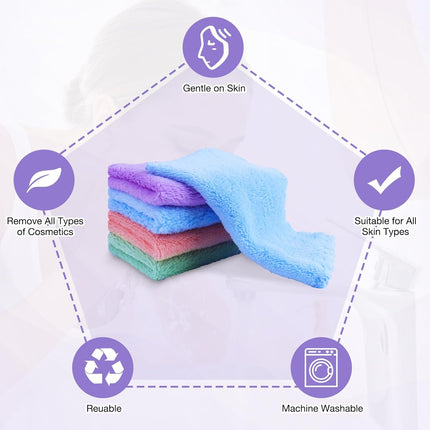 28-Pc Facial Cleansing Towels – Super Soft, Absorbent Makeup Remover Cloths