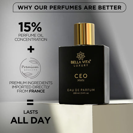 BellaVita CEO Man & GLAM Perfume Duo Set 2 x 100ml Eau de Parfum