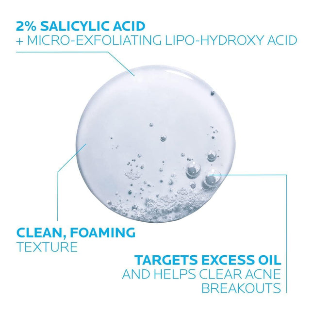 Effaclar Medicated Gel Cleanser – 2% Salicylic Acid, Acne & Oil Control
