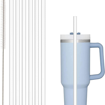 6-Pack Replacement Straws for Stanley 30oz & 40oz Tumblers with Brush