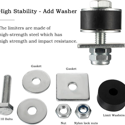 1-5/8" Unistrut Trolley Hardware – 2-Pack, Garage Door Rollers & U Bracket