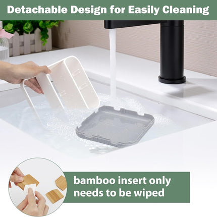 Bathroom Toothbrush Holder – 6-Slot Countertop Organizer for Family