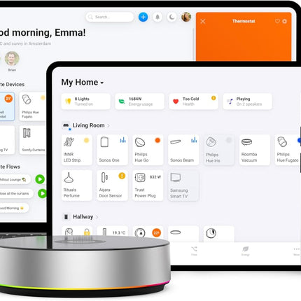 Smart Home Hub with Z-Wave Plus, Zigbee, Wi-Fi, BLE & IR, Alexa & Google Ready