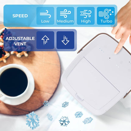 Mini Personal Air Cooler with USB Rechargeable Design for Bedroom & Office