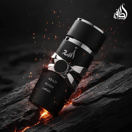 Lattafa Asad Elixir Perfume for Men 100ml Eau de Parfum Spicy Woody Amber Fragrance