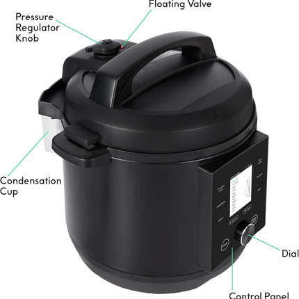 6 Quart WiFi Pressure Cooker with Built in Scale and 500 Recipes