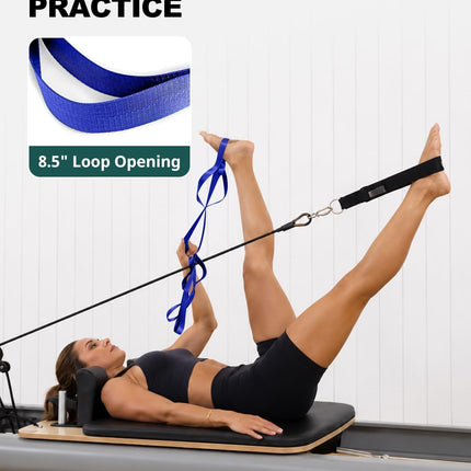 Stretching Strap with Loops for Yoga Physical Therapy Rehab Leg Stretches