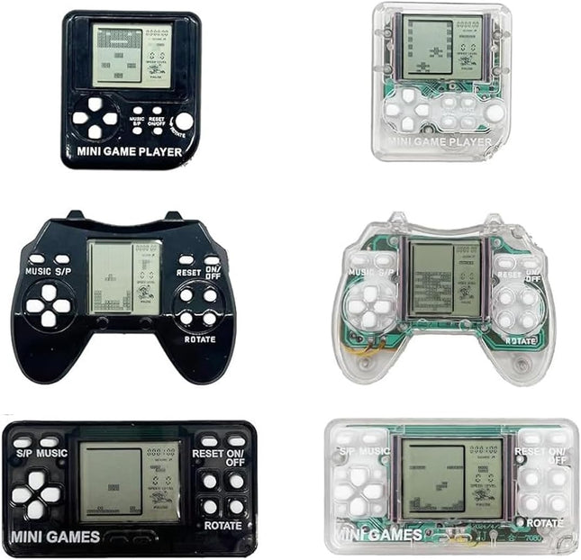 Mini Game Keychain Party Favors, 6PCS, Video Games for Kids Birthday