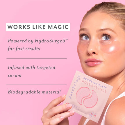 Serve Chilled Rosé Under Eye Patches – Hydrate, Reduce Dark Circles & Puffiness