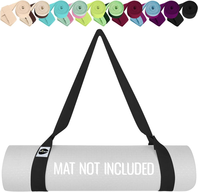 Cotton Yoga Mat Sling Strap Adjustable Holder for Fitness and Pilates