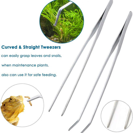 Aquascape Plant Tools Set – Stainless Steel Tweezers, Scissors & Spatula for Aquariums