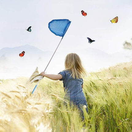 Kids Bug Catching Net with Extendable 34in Handle, Butterfly Fishing Net