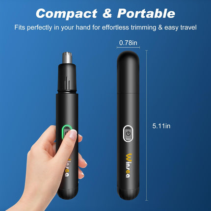 Waterproof Electric Nose Hair Trimmer for Nose Ear Eyebrow Beard Grooming