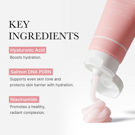 Salmon DNA PDRN Pink Hyaluronic Cream 1.69oz, Hydrating Moisturizer Pores & Blemishes