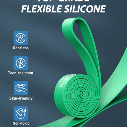 Resistance Bands Set, 5-Level Pull Up Assistance Bands, 5-125 Lbs, Home Gym