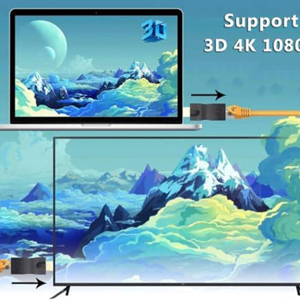 4K HDMI to RJ45 Extender – HDMI Over Ethernet Cat6/7/8, 1080P, 98FT